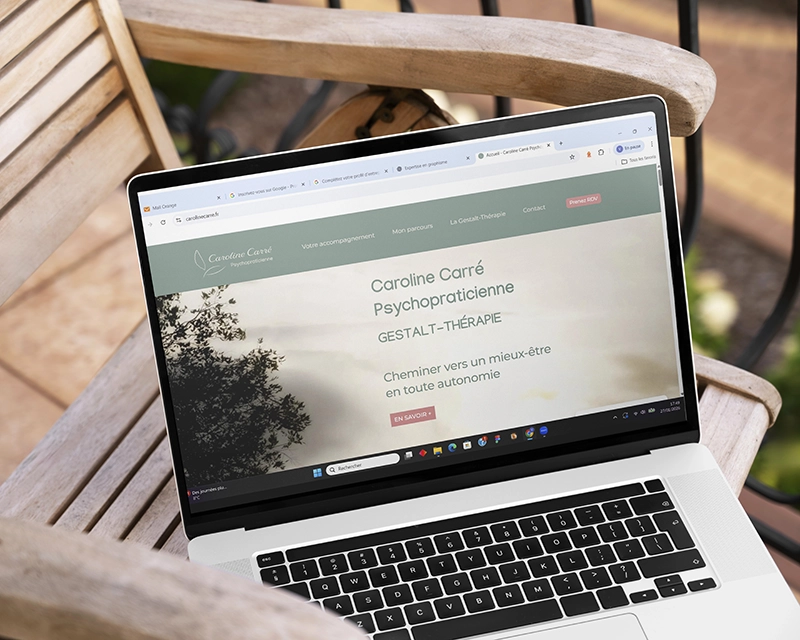 Vi.Graphie Site vitrine pour Thérapeuthe