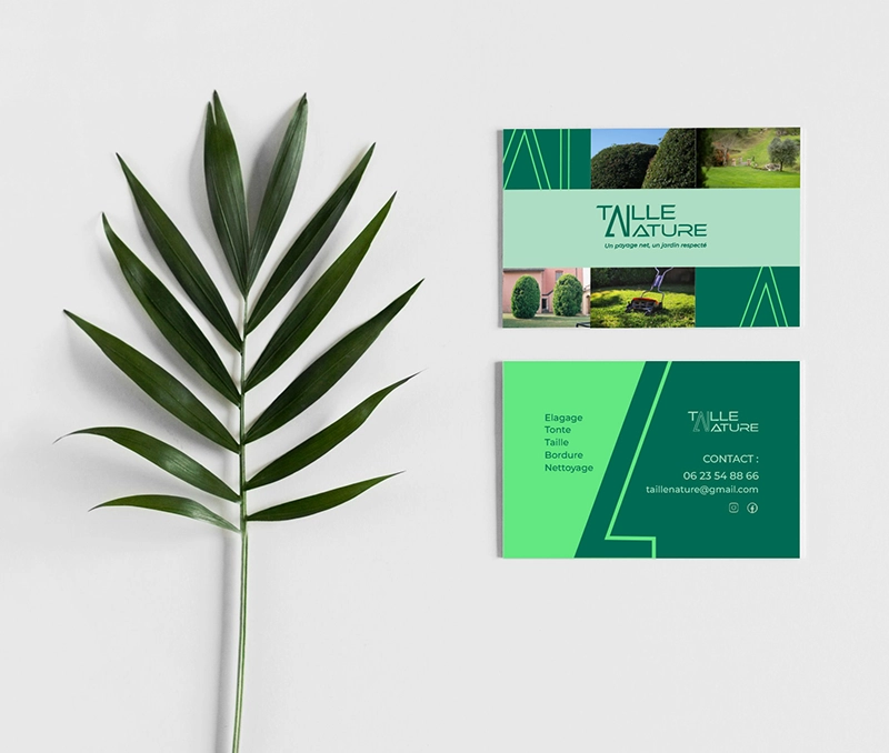 Vi.Graphie carte visite nature identité visuelle