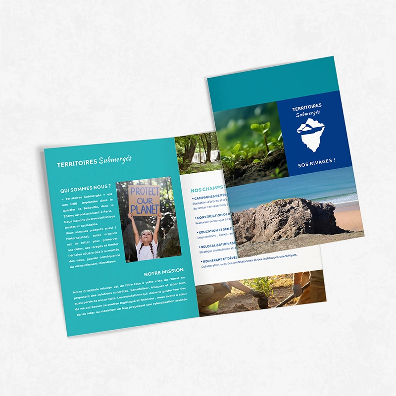 Vi.Graphie dépliant ONG montée des eaux