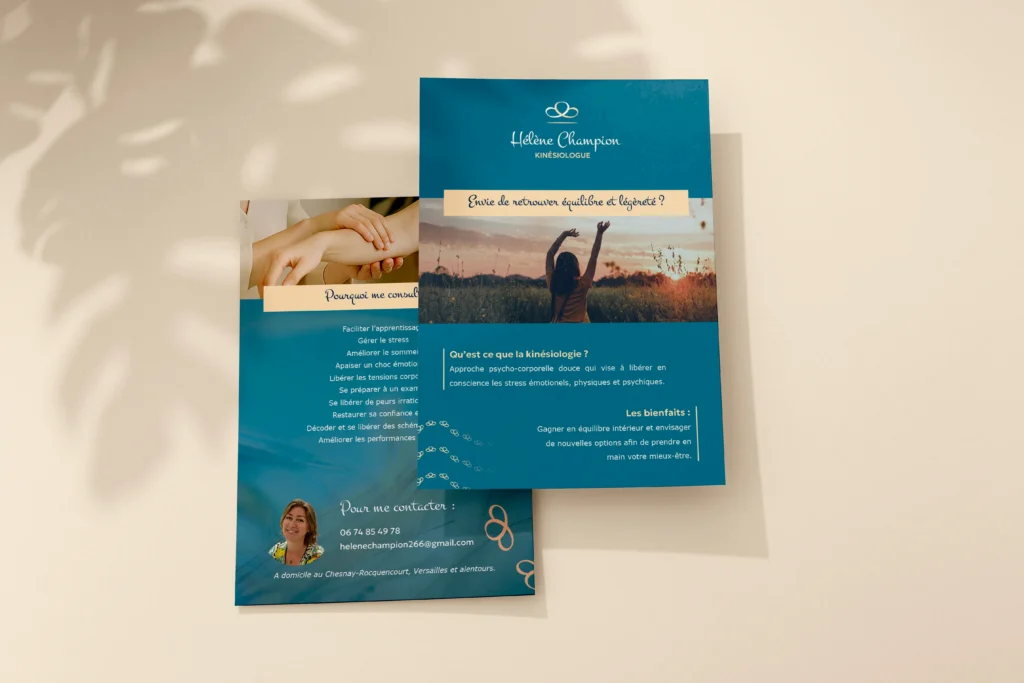 Vi.Graphie graphiste multimédia Flyer kinesiologue