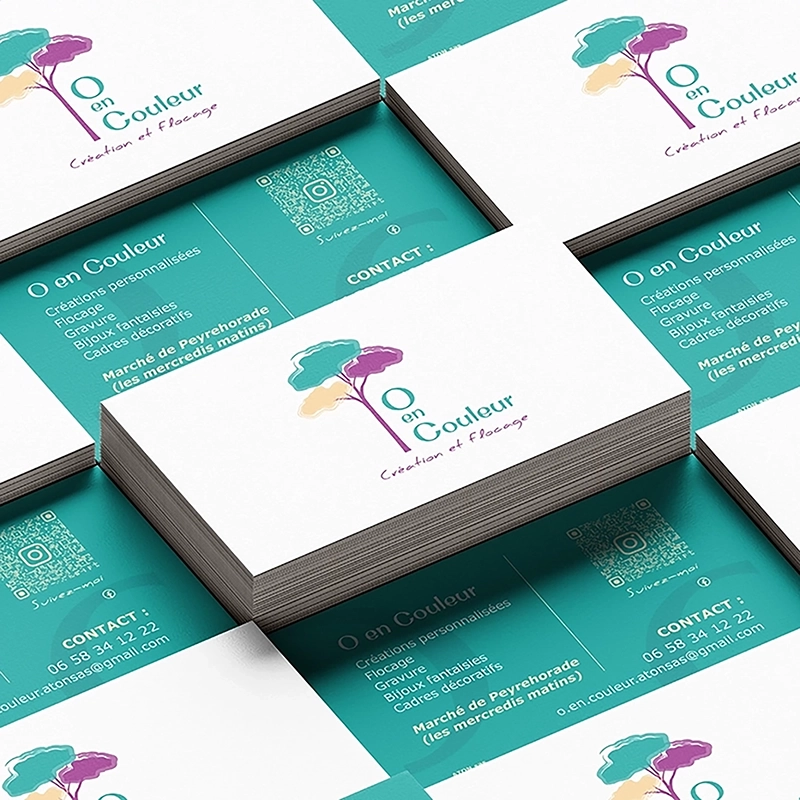 Vi.Graphie identité visuelle graphiste O en Couleur