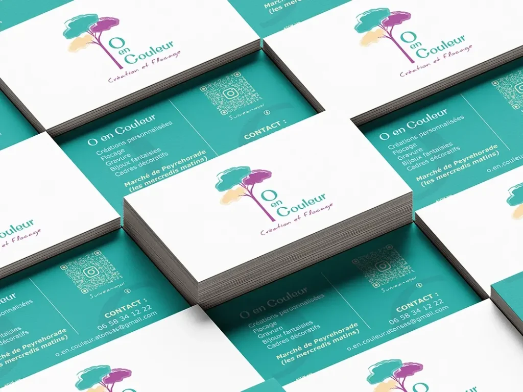 Vi.Graphie graphiste logo O en Couleur